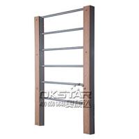 China outdoor wooden fitness equipment--WPC Park Fitness gymnastics Equipment outdoor wall bar for body building for sale factory