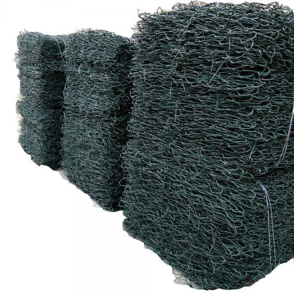 Quality Heavy Duty 10x12cm Pvc Coated Gabion Baskets Hexagonal Wire Mesh For Retaining for sale