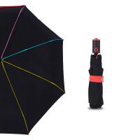 china Three Folding Umbrella 210T Pongee Fabric With  Coating