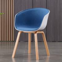 China Blue Cushion Dining Chair 760HMM PP Material Sleek Modern Design factory