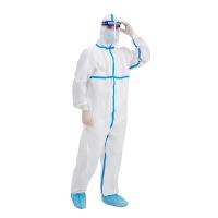 China PPE SMS Disposable Protective Coverall Elastic Cuff for sale