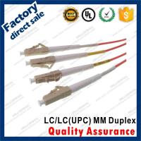 China lc-lc/upc optic fiber patch cords for structure cabling to patch panel ST SC FC LC gray connectors OM1 Duplex factory