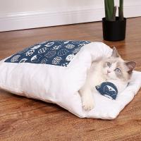 China All Season Cat Nest Best Dog Sleeping Bag Detachable And Washable Cat Quilt Nest Warm Pet Nest Dog Nest In Winter for sale
