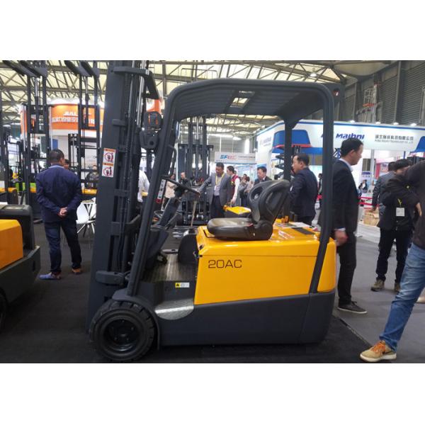 Quality 1.6 Ton Three Wheel Electric Forklift Truck With Dual Front Driving Wheel for sale