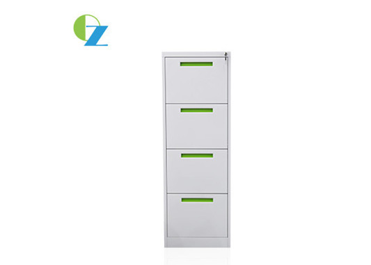 Quality Vertical 4 Drawer Steel Filing Cabinet Knock Down Structure for school / office for sale
