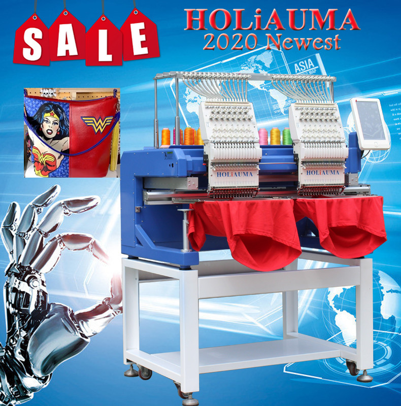 China Newest 2020 hot sale 2 heads cap embroidery sewing machine china embroidery machine for sale
