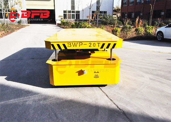 Quality Self - Loading Trackless Transfer Cart Trolley 100MT On Concrete Floor for sale