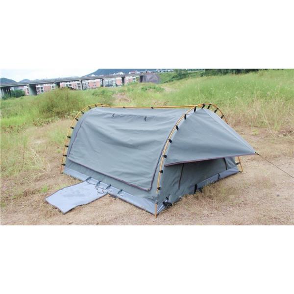 Quality 4WD Swag 1 Person Canvas Tent Fire Prevention Fabric Material For Outdoor Entertainment for sale