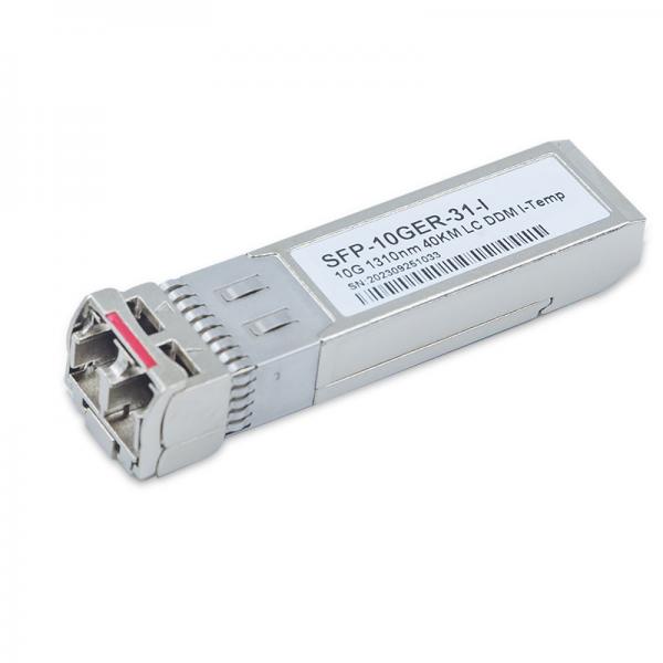 Quality 10GBASE ER 40km I-Temp DDM supported SFP+ duplex LC over OS2 SMF Transmission Module for sale