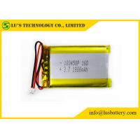 China Prismatic Rechargeable Lithium Polymer Battery 0.5C CC LP103450 3.7V 1800mah for sale