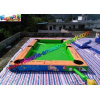 China Double Stitch Inflatable Games Rentals Snooker Field With Full Printing factory