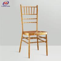 Quality Modern Gold Metal Wedding Chiavari Chair Furniture For Ballroom Hotel for sale