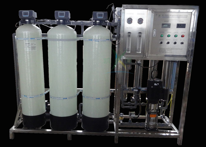 China 1000L/H Reverse Osmosis Water Filtration Treatment System With Water Softener factory