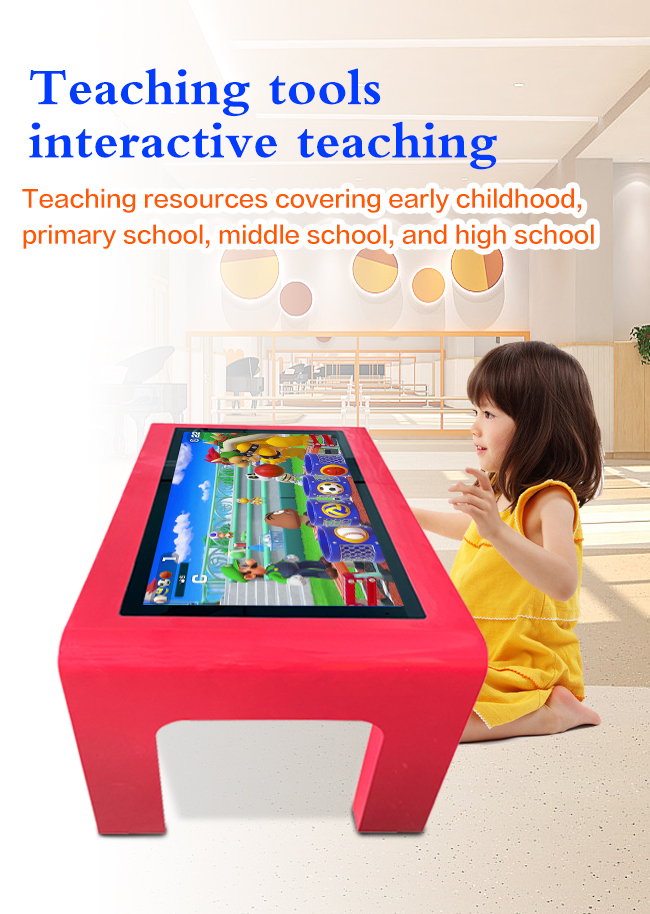 Children Interactive Touch Screen Table To Study For Kids