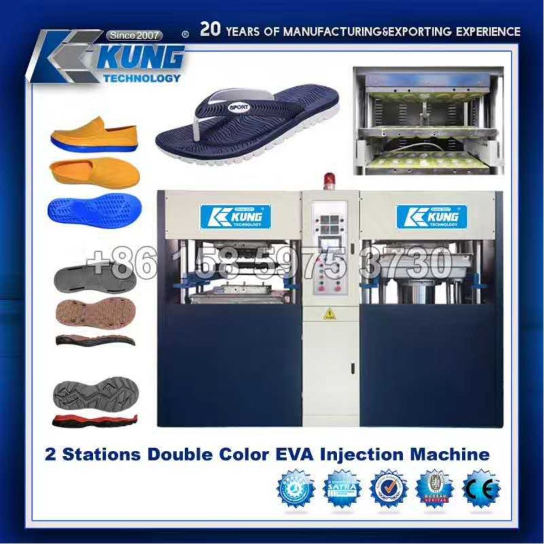 (EVA machine) Double Color EVA Foam 6 Stations Molding Machine