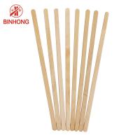Quality Birch Nature Color 114mm Wooden Mixing Sticks for sale