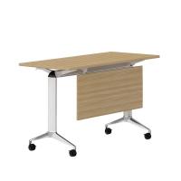 China 55 Inch Training Room Table Stackable Movable Training Table 25mm Thickness factory