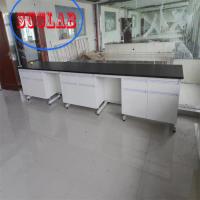 China Chemistry Lab Workbench Wood Lab Casework Manufacturers with Chemic Resistant C Frame Steel Frame Phenolic Resin Worktop factory