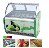 China Transparent Ice Cream Retail Glass Display Cabinets For Hotel / Restaurants factory