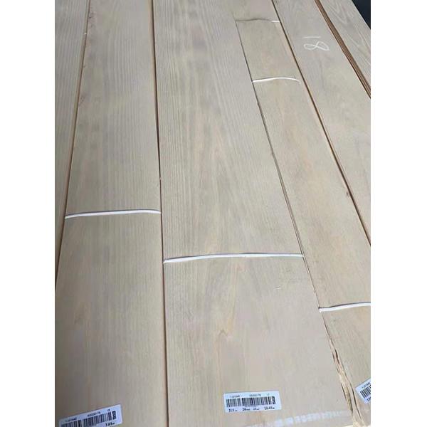 Quality MDF White Ash Wood Veneer Flat Cut 120cm Length Apply To Flooring for sale