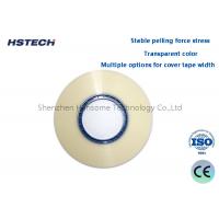 China Stable Pelling Force Stress Transparent Color Multiple Options For Cover Tape Width Hot Sealing Cover Tape factory