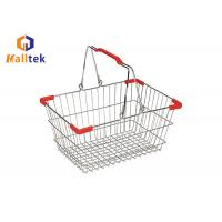 China Durable Metal Supermarket Wire Shopping Basket For Boutique With Long Life factory