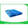 China Recyclable 4 - Way Export Plastic Pallets , Standard Double Faced Plastic Shipping Pallets factory