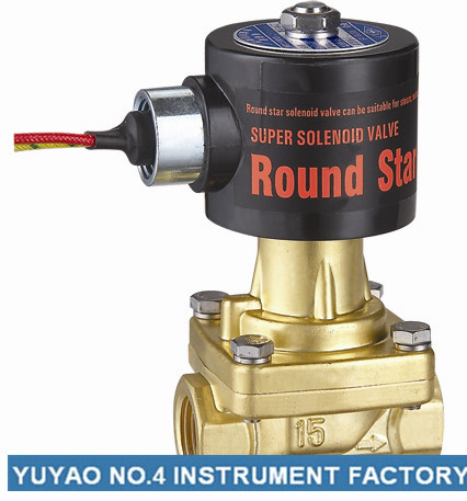 Quality 1/4＂Normally Closed Steam Solenoid Valve , Brass Flange Electronic Solenoid for sale