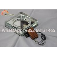China Invisible Poker Cheating Device 30cm Scanning Crystal Square Ashtray Camera factory