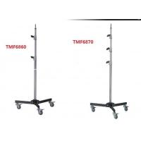 China Stainless Steel Lighting Stand Tripod Easy Height Adjustment With Flexible Casters factory