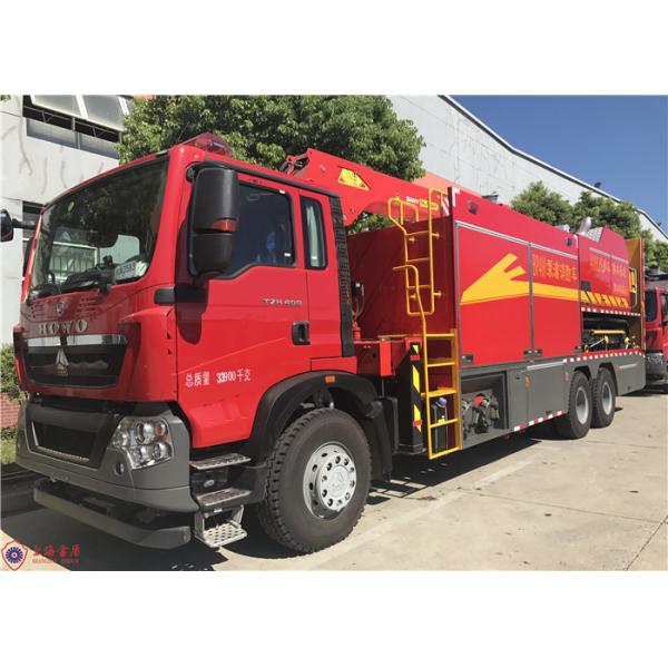 Quality Powerful Two Seats Commercial Water Pumper Fire Truck 6*4 Drive with Rescue for sale