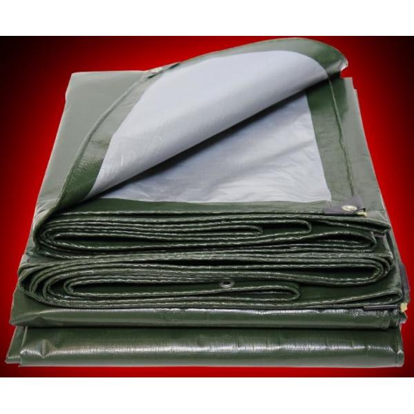Quality Green/Silver PE Tarpaulin,Polyethylene PE tarpaulin,PE Coated Fabric for sale