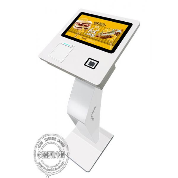 Quality 15.6'' Touch Screen Terminal Self Service Kiosk With Printer 2D Scanner for sale