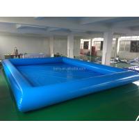 China Portable Mobile Inflatable Swimming Pool With Water Roller Toys factory