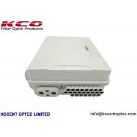Quality FTTH Outdoor Fiber Optic Terminal Box Wall / Pole Mounted KCO-FAT-24W 24 Core for sale