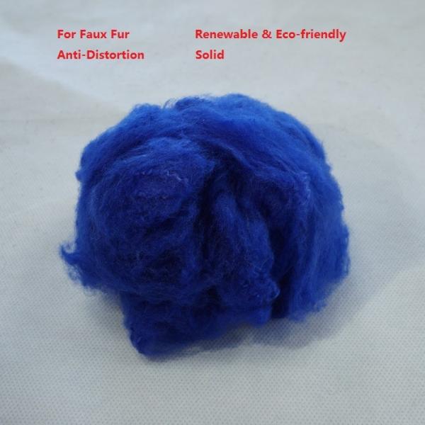 Quality 65mm Faux Fur PSF Polyester Staple Fiber Anti Distortion for sale