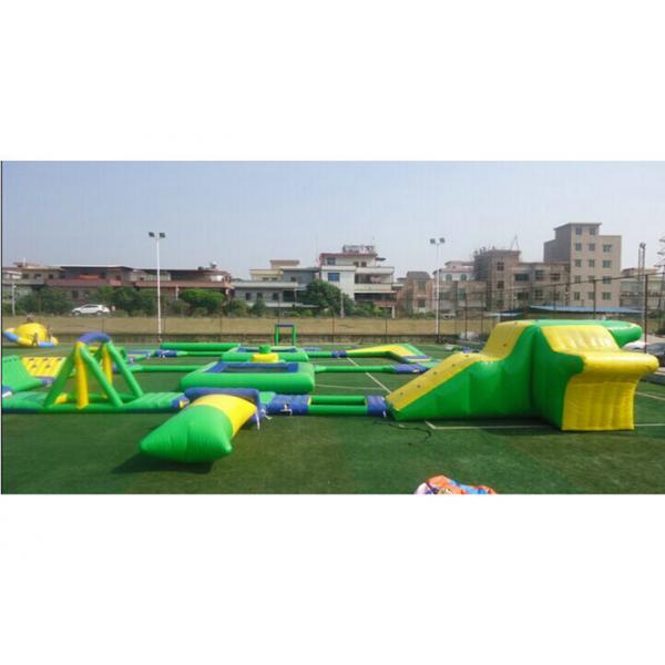 Quality 2000M2 Water Area Inflatable Water Parks , Amusement Sea Water Sport Games for sale