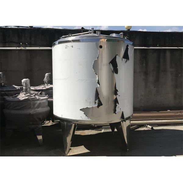 Quality Large Stainless Steel Tank , Steam Heating Milk Storage Tank For Production Line for sale
