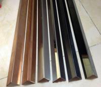 China Hotel black titanium stainless steel curved lines , rose gold edging strip baseboard factory