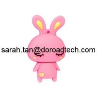 China Cartoon Little Rabbit USB Pen Drive/Customized Cartoon PVC USB Disk factory