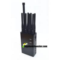 China 8 Antennas 4W Portable Mobile Signal Jammer Blocker Block GSM 3G 4G LTE Wifi GPS Lojack VHF UHF DC12V With Car Charger factory
