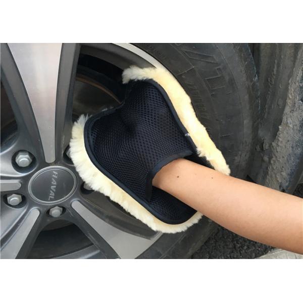 Quality Extra Thick Single Sided Car Polishing Mitt Gentle Surface Without Washing Marks for sale