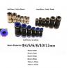 China Air Compressor Hose Tube Straight Pneumatic Push In Quick Connector Adapters fittings Set factory