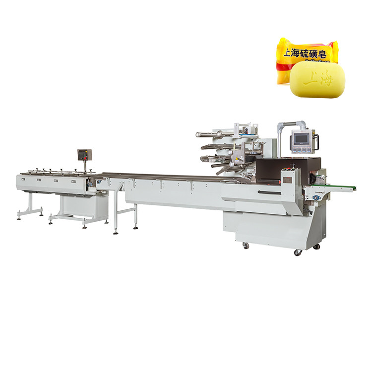 China Carton Soap Packing Machine High Speed 20-200packs/min Automatic Flow Cover Pillow Design factory