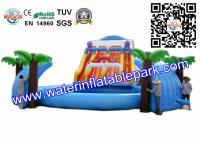 China Funny Inflatable Water Toy with Pool and Slide , Interesting Inflatable Aqua Park factory