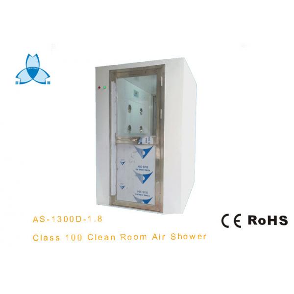 Quality Powder Coated Cleanroom Air Shower , Dust Free Room With Single Leaf Swing Doors for sale