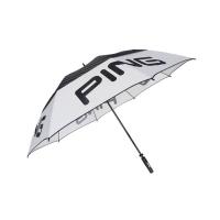 Quality Mens Black White Windproof Golf Umbrellas Lightweight Fiberglass Frame for sale