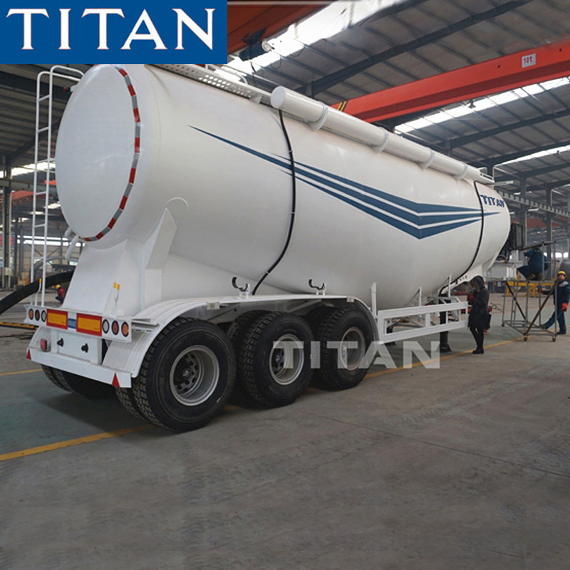 China TITAN 32/35 cbm fly ash cement powder tanker tankers for sale factory
