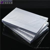 China High Adhesion Pvc Card Material Coated Overlay 0.08mm Thickness factory