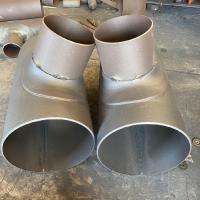 Quality Large Diameter Weldable Steel Pipe Fittings Customized Butt Weld Tee for sale